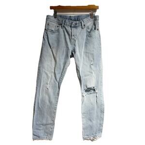 Levi's 501 CT Jeans Women’s 27x32 (31x27) Light Wash Straight Leg Button Fly